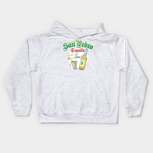 San Pedro Tequila Kids Hoodie by Artpunk101